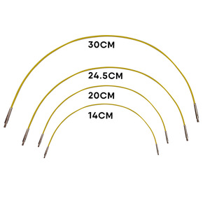 Juego de 10 Pares de Agujas Circulares Intercambiables de Bambú Profesionales, Desmontables, Duraderas y Suaves <span class=keywords><strong>para</strong></span> Tejer Suéteres - Product Image 4