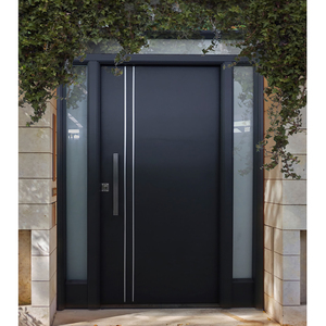 Custom Hoge Kwaliteit Externe Veiligheidsdeuren Metalen Vooringang Buitendeur Belangrijkste Draaipunt Roestvrij Stalen Deur Met Smart Lock - Product Image 2