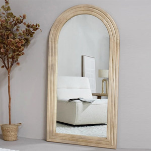 Customized Art <strong>Deco</strong> Full Body Dressing Room <strong>Mirror</strong> Arched Floor <strong>Mirror</strong> Shatterproof Home Decor,wooden Stand <strong>Mirror</strong> - Product Image 2
