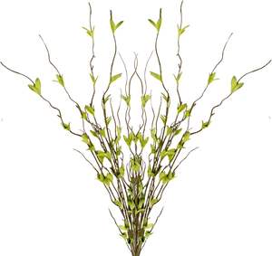 Plantas Artificiales al por Mayor, Ramas Largas de Salgueiro Verde, Alta Simulación, Goma Suave, para Acción de Gracias, Bodas, Navidad - Product Image 1