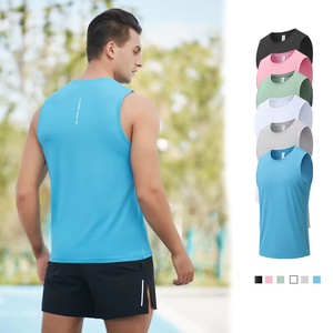 Wholesale <b>Athletic</b> Wear Marathon Singlets for Men Hot Selling Tank Top Gym Gym Vest for Men - Product Image 2