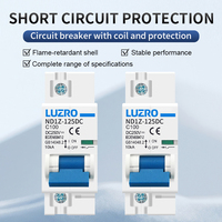 ND1Z-125 DC 1P Seri Fotovoltaik Solar C-curve Tembaga Li Proteksi 10KA Pemutus Sirkuit Baterai Saklar Utama 100A/80A/125A MCB