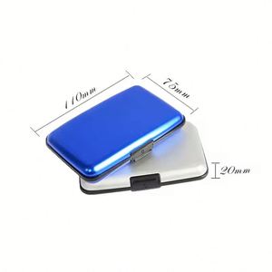 Portefeuille rigide en aluminium pour hommes, blocage des cartes bancaires, protection solide contre la lecture RFID, étanche et durable - Product Image 4