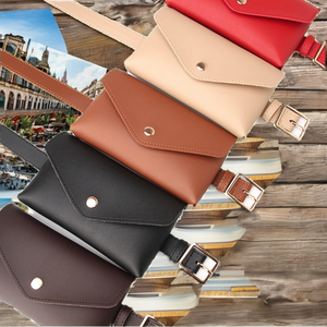 Quality New Design PU Leather Anti-Theft Waist Bag Belt Small Purse Detachable Trendy Wallet - Product Image 2