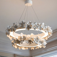Lustre de luxe d'inspiration française, style crème, chambre à coucher, villa, salon, design sculpté artistique