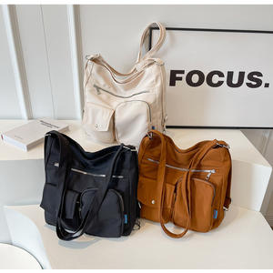 <span class=keywords><strong>Sac</strong></span> à bandoulière en nylon pour femmes, <span class=keywords><strong>sac</strong></span> à bandoulière multi-poches de voyage de grande capacité - Product Image 5