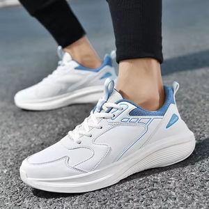 Chaussures de marche montantes vulcanisées à lacets pour hommes, doublure en maille, TPU respirant, légères, antidérapantes, baskets tendance, grandes tailles - Product Image 5