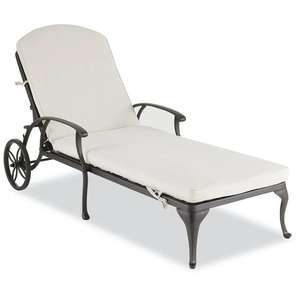 YOHO Diseño moderno al aire libre de aluminio fundido de jardín Tumbona portátil con ruedas para la piscina Parque lateral y uso en el patio - Product Image 2