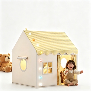 Tenda da Gioco Minimalista <span class=keywords><strong>per</strong></span> <span class=keywords><strong>Bambini</strong></span> con Porta con Cerniera, <span class=keywords><strong>Casetta</strong></span> Giocattolo <span class=keywords><strong>per</strong></span> Interni <span class=keywords><strong>per</strong></span> <span class=keywords><strong>Bambini</strong></span> Piccoli, Grande <span class=keywords><strong>Casetta</strong></span> <span class=keywords><strong>per</strong></span> Giochi di Ruolo <span class=keywords><strong>per</strong></span> <span class=keywords><strong>Bambini</strong></span> - Product Image 1