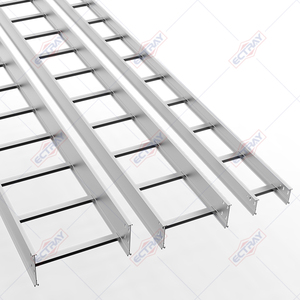 Bandeja de cables de aleación de aluminio estilo escalera para colocar cables en diferentes direcciones Bandeja de cables de aluminio - Product Image 4