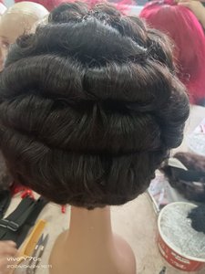 Perruque Lace Frontale Ondulée Naturelle Vietnamienne, Bouclée et Volumineuse, Tendance, 100% Cheveux Humains, Sans Colle, pour Femmes Noires - Product Image 4