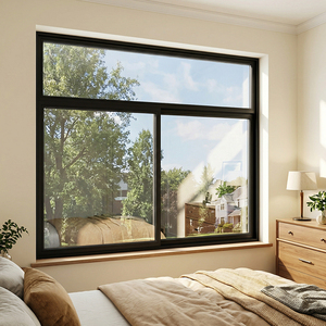 <span class=keywords><strong>Ventana</strong></span> Corredera de Estilo Chino Antiguo, de Aleación de Aluminio, con Puerta de Acero Inoxidable, Doble Vidrio Aislante - Product Image 2