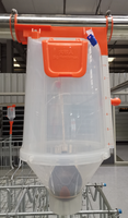 Estructura centrosimétrica PP DL6 Dosificador de alimentos Instalación fácil de limpieza Sistema de alimentación para equipos ganaderos en granjas porcinas