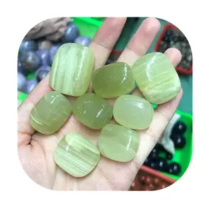 批量批发20-30毫米水晶治疗宝石宝石天然绿色阿富汗翡翠滚石