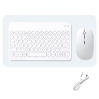 Sıcak ince taşınabilir mini kablosuz Tablet ultra-ince klavye ve fare seti için Ipad Mac PC cep telefonu klavye fare kombinasyonları