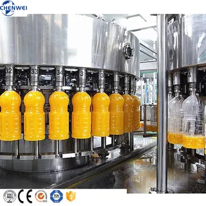 新鮮な純粋なジュースの加工ラインボトル入りジュースの生産ライン完全な充填水ジュースライン