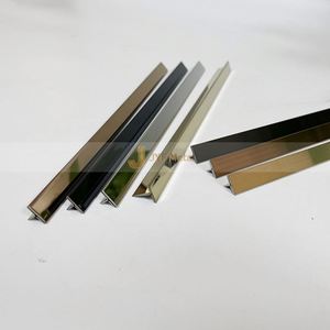 EX463 Ceramic Tile Profiles PVD Color Stainless Steel T Profile Trim for Luxury Interior Projects - Product Image 1
