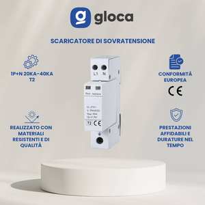 Parafoudre Gloca 1PN 20KA 40KA T2 275V Dispositif de protection du système électrique - Product Image 5