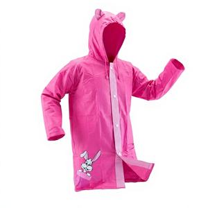 Impermeable Infantil para Niños y Niñas, Diseño de Conejo, Nylon Transpirable, Ecológico, Plegable, Talla XL 12, Diseño Lindo - Product Image 1