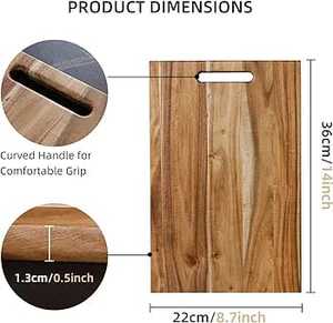 Design exclusif Planches à découper en bois simples et attrayantes pour les ustensiles de cuisine à la maison et sur la table à manger - Product Image 4