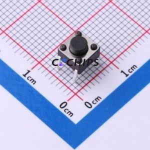 YTS1R0012BBT00 Tactile <b>Switch</b> Through hole Component (THT)-4P,6x6mm <b>Switch</b> 2.5N 6mm 6mm 5mm - Product Image 1