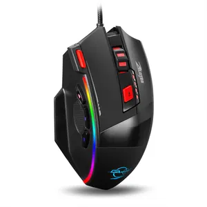 ZELOTES C-17 Wired Gaming Mouse Weight Tuning Programmable 8D Hot Sale Item USB Breathing Light