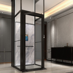 3m sistem Lift Lift rumah kaca elektrik, sistem pintu Lift rumah 2 Stop satu lantai, Lift kaca elektrik Italia - Product Image 2