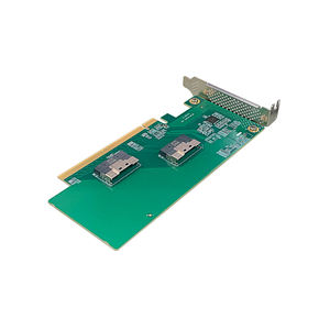 Kartu Ekspansi Pcie 4.0X16 Sff8654 ke 8654nvmeu. 2 Kartu Penyimpanan Hard Drive SSD - Product Image 2