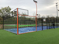 NJPW Nouveau modèle panoramique Cancha De Padel Tennis Court pour paddle-tennis
