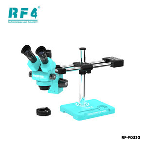 Esencial para Reparación de Teléfonos: <span class=keywords><strong>Microscopio</strong></span> con Zoom RF4 RF-FO33G de 6.5-55X con Soporte de Doble Brazo y Almacenamiento de Tornillos Integrado - Product Image 2
