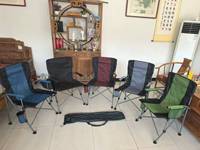 Fauteuil à bascule pliable portable avec accoudoirs solides et durables