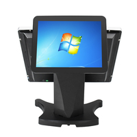 Système de point de vente à double affichage de 15 pouces tout en un système de point de vente à deuxième écran de 10 pouces/système de point de vente Windows