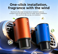 Diffuseur d'arômes intelligent pour voiture, à succès, avec 3 vitesses de brume nano, démarrage automatique, purificateur d'air universel pour grille d'aération de voiture