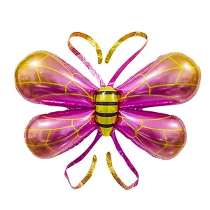Balões de folha de abelha, por atacado, balões de mel de abelha, insetos, tema decoração de festa de aniversário infantil