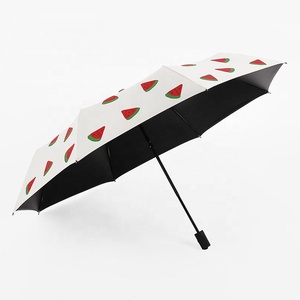 Paraguas para el sol para señora, sombrilla pequeña de 3 pliegues, bonita, UV, promocional chino, disponible - Product Image 5