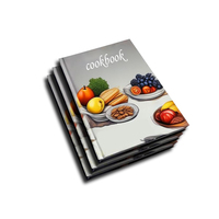 Livre personnalisé Catalogue Livret Brochures Impression Brochures Catalogue Photo Cuisson Papier Restaurant Menu Livre Impression Menu Livre Impression