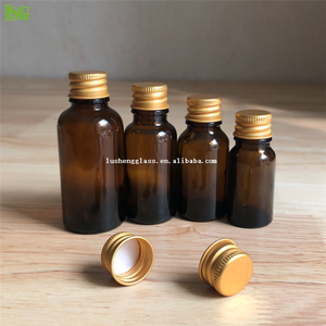 20Ml 30Ml Xanh Hổ Phách Xanh Rõ Ràng Frosted Glass Tinh Dầu Chai Với Vàng Bạc Nhôm Kim Loại Vít Cap Customized - Product Image 3