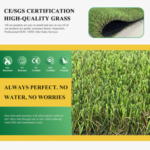 Césped Artificial para Exteriores de Alta Densidad, Resistente a los Rayos UV, Suministro de Fábrica, Césped Sintético para Paisajismo de Patios Traseros - Product Image 2