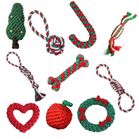Accessoires pour animaux produits pour chien corde de coton interactif haute qualité noel jouets à mâcher pour chien animal