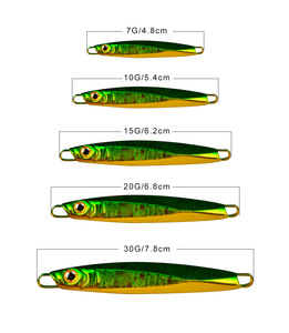 Nouveau Type de leurre Laser lumineux 7g 10g 15g 20g 30g plomb <span class=keywords><strong>poisson</strong></span> coulant rapide pêche en mer appât Jigging - Product Image 5