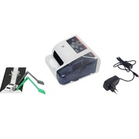 Compteur de Billets Portatif Multi-Devises V10, Machine à Compter l'Argent Détecteur de Faux Billets avec Batterie