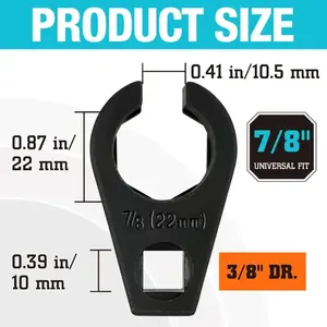 Outil de démontage de voiture INPOWER MACHINE, connecteur de capteur d'oxygène compensé, L-E0278, taille du filetage 22,23 mm - Product Image 3