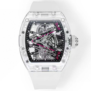 Reloj <span class=keywords><strong>de</strong></span> Pulsera para Mujer 38-02 con Caja <span class=keywords><strong>de</strong></span> Cristal Transparente, Tourbillon, Esqueleto, Puente en V, Cuerda Manual, Reloj Deportivo - Product Image 1