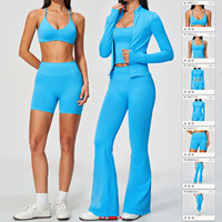 Nouvelle Collection 2026 – Ensemble de Sport Doux pour Femme : Veste à Col Montant Zippée avec Trous pour les Pouces, Idéale pour le Sport en Extérieur, Séchage Rapide, Tenue de Yoga Tendance