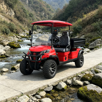 Voiturette de golf électrique 4 places 72V au lithium certifiée DOT pour les quartiers américains avec kit de sécurité complet à vendre
