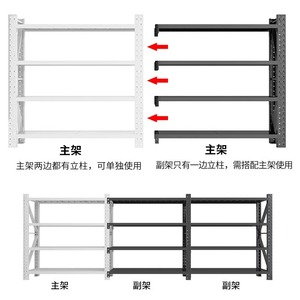 Estantería de Almacenamiento Multicapa de Alta Resistencia, 5 Niveles, Acero Laminado en Frío, Negra, para Almacén - Product Image 5