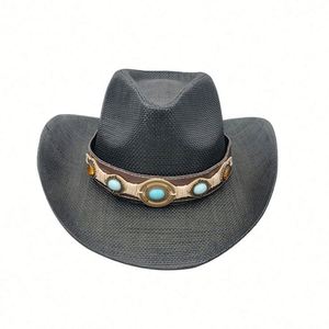 Wholesale Straw Cowboy <b>Hats</b> Western Style Cowgirl <b>Hats</b> <b>for</b> Country Concerts Parties - Product Image 1