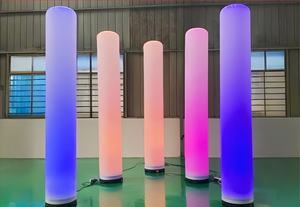 Kolom Tiup Tertutup Udara Berwarna-warni untuk Promosi Iklan Luar Ruangan, Pameran Dagang, Acara, dengan Lampu LED - Product Image 6