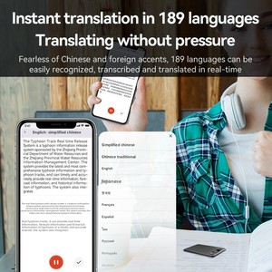 Grabadora Inteligente A3 con IA, ChatGPT, Traducción, Control por <span class=keywords><strong>Aplicación</strong></span>, Compatible con 128GB, Aleación <span class=keywords><strong>de</strong></span> Aluminio, USB 2.0 - Product Image 3