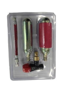 DE RONG Vente en gros de cartouches de <span class=keywords><strong>CO2</strong></span> filetées de 16 g avec <span class=keywords><strong>pompe</strong></span> de gonflage pour vélo 3/8-24UNF, kit d'outils de réparation de vélo pour route et VTT - Product Image 6